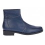 Ghete barbati din piele naturala, imblanite, elegante, cu fermoar, Bleumarin - GB99BLAA